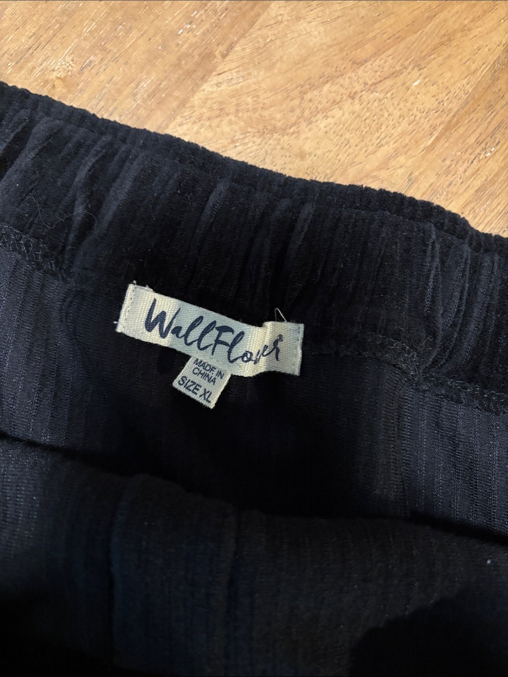 Wallflower Black Corduroy Button-Front Mini Skirt - Picture 4 of 7